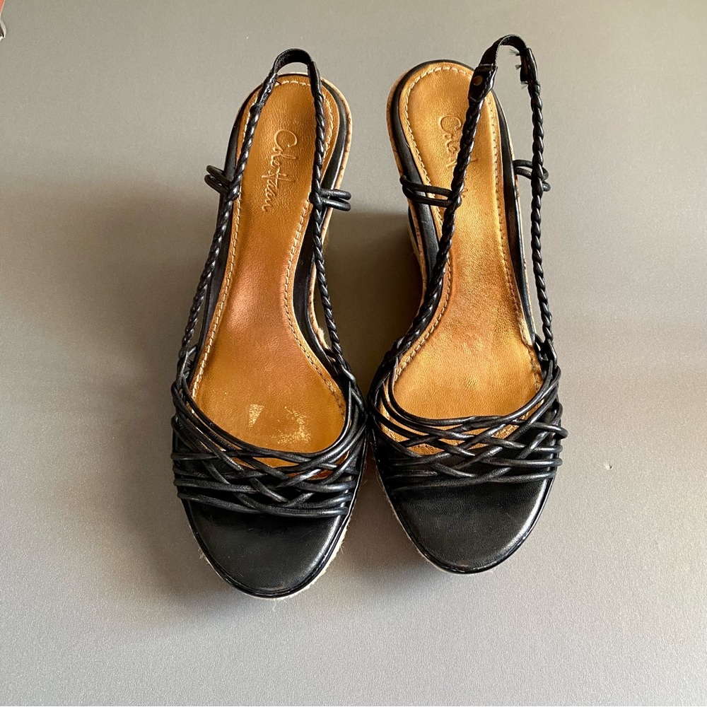 Cole Haan espadrille wedges.